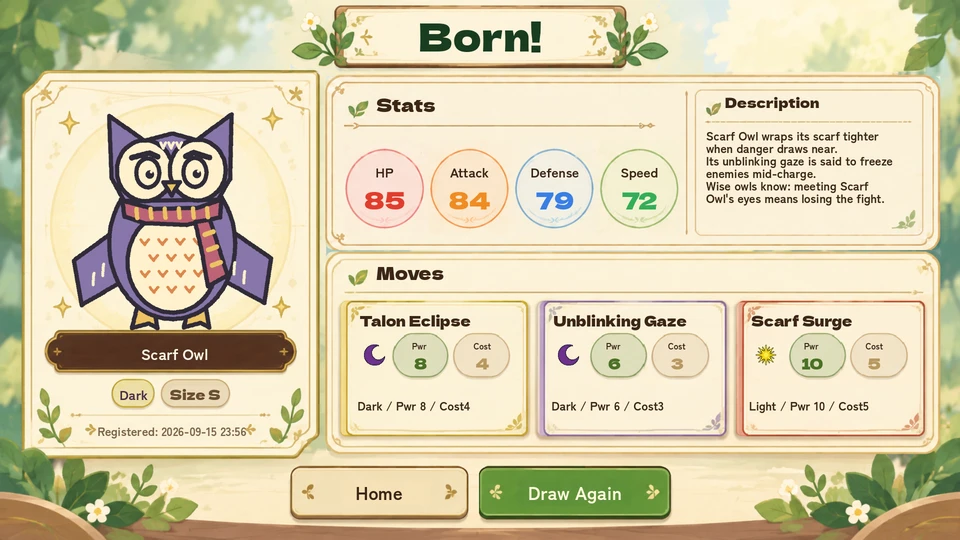 Check your beast's element and moves