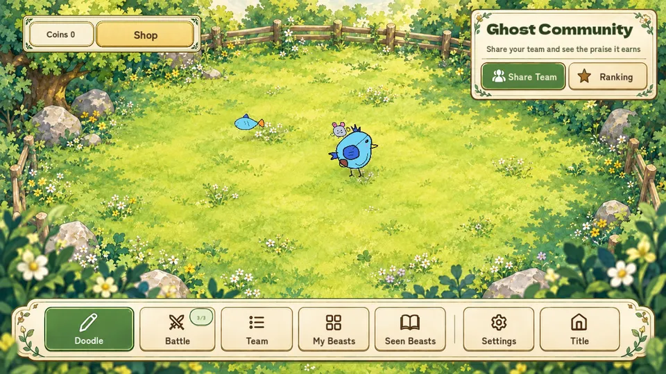 Lumouse, Skybell, and Bluefin roaming the ranch